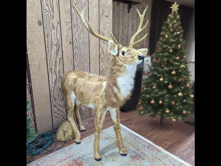 Gerson Animated Plush Buck 66" Tall With Speaker - See Video image