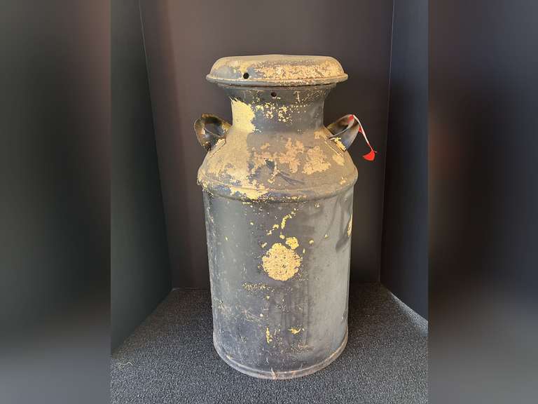 Antique milk can, see pictures for details. image