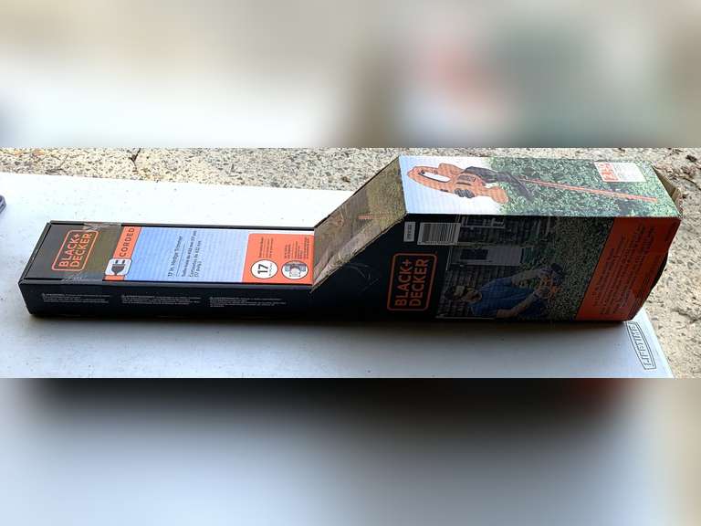 NEW BLACK & DECKER 17" ELECTRIC HEDGE TRIMMERS - GARAGE image