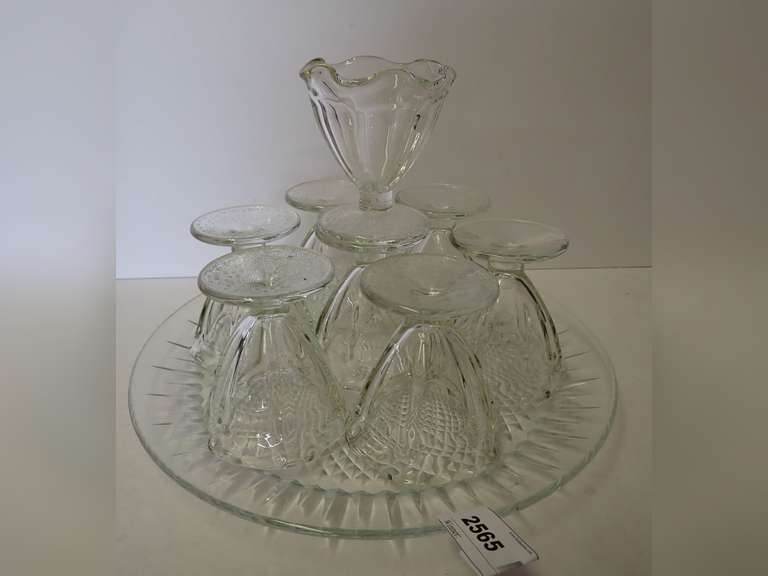 Sherbets Marked Mexico and Serving Platter image