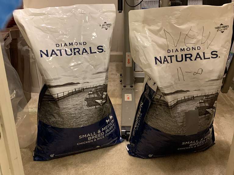 2 NEW LARGE BAGS OF DIAMOND NATURE'S DOG FOOD (18 LBS EACH) - UP MASTER CLOSET 1 image