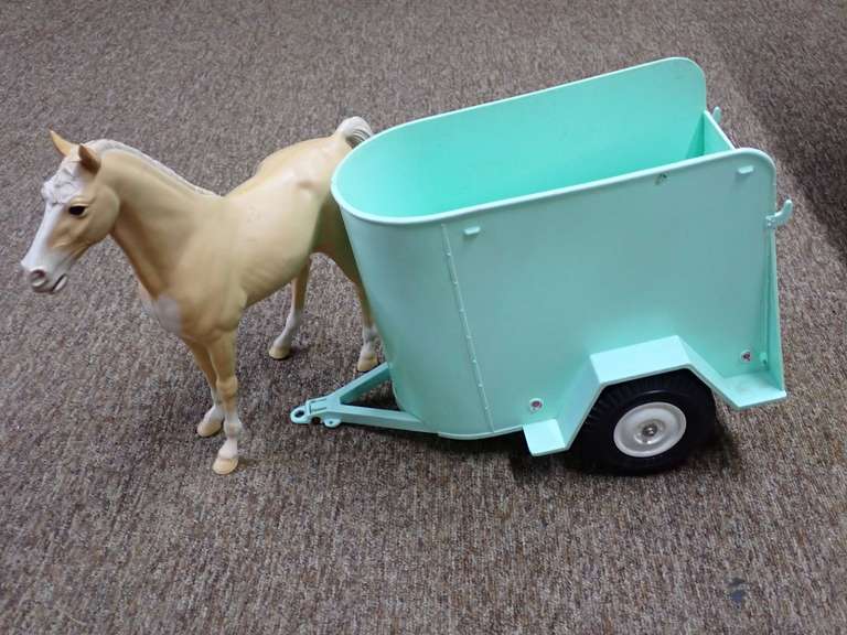 Vintage Toy Horse and Trailer image