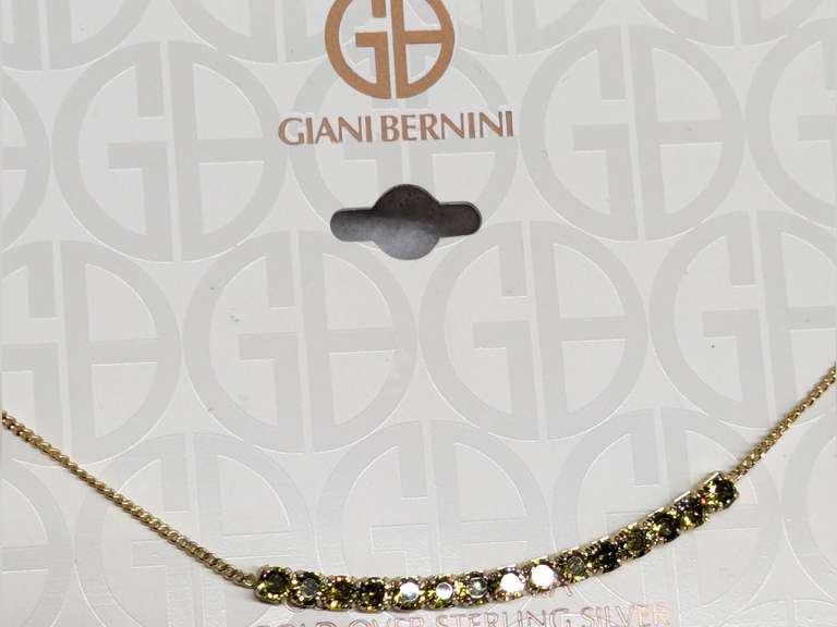 Giani Bernini CZ 18k Gold Over Sterling Silver Ankle Bracelet image