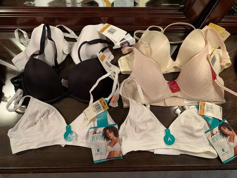 6 NEW SIZE 36A/34A BRAS - MAIDENFORM, WONDERBRAS & MORE - UP MASTER BED image