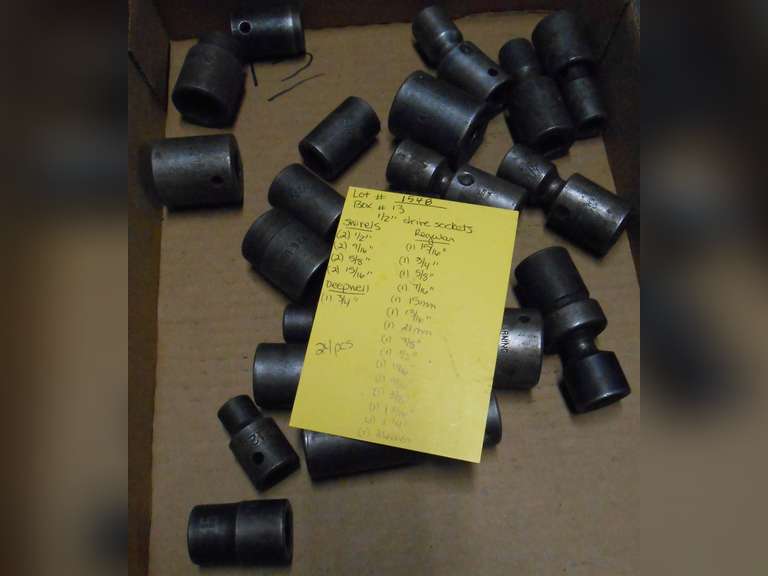MISC 1/2" DRIVE SOCKETS, ETC (24) PCS image