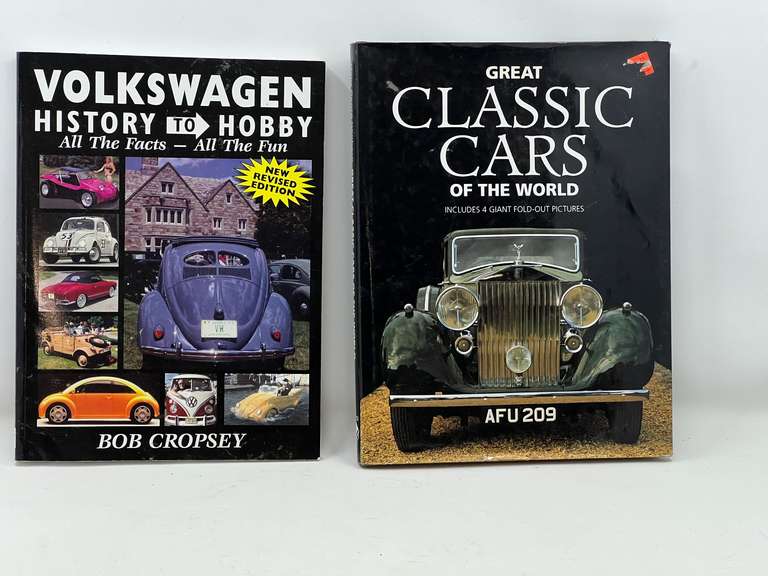 DEN… “Volkswagen, History To Hobby, All The Facts-All The Fun” , and “Great Classic Cars of the World”, books. See pictures for details. image