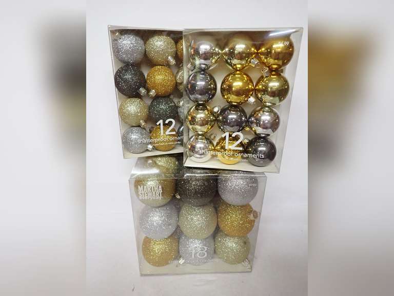 Martha Stewart Shatterproof Christmas Ornaments image