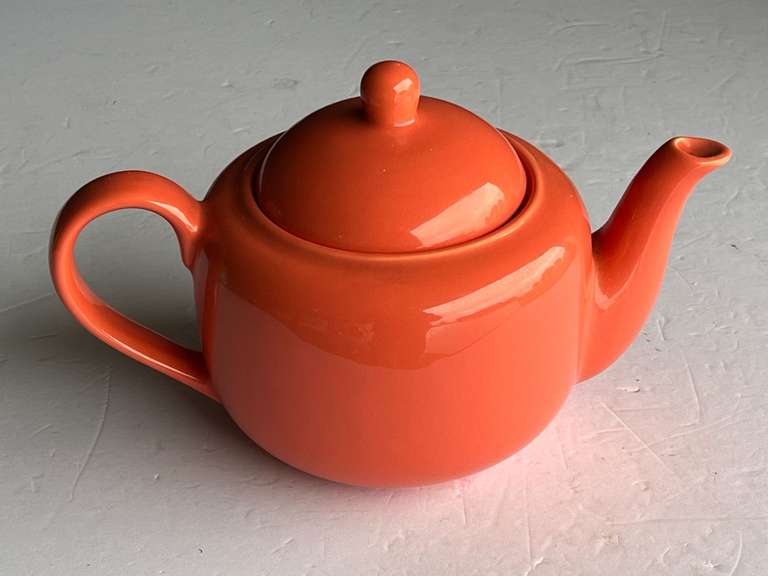 Colorful teapot, from Vista Alegre, Portugal, see pictures for details. image