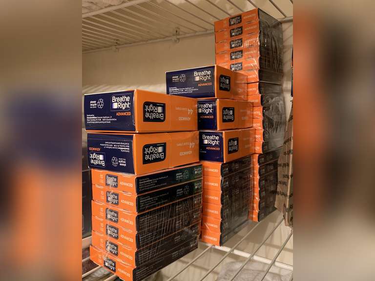 ASSORTMENT OF NEW BREATHE RIGHT STRIPS - UP HALL BATH CLOSET image