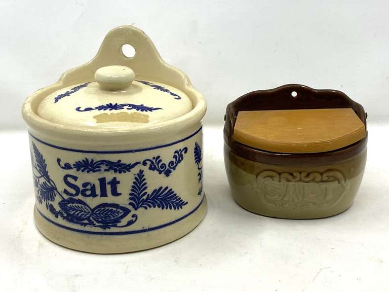 LR… Vintage salt cellars, two pieces, see pictures for details. image