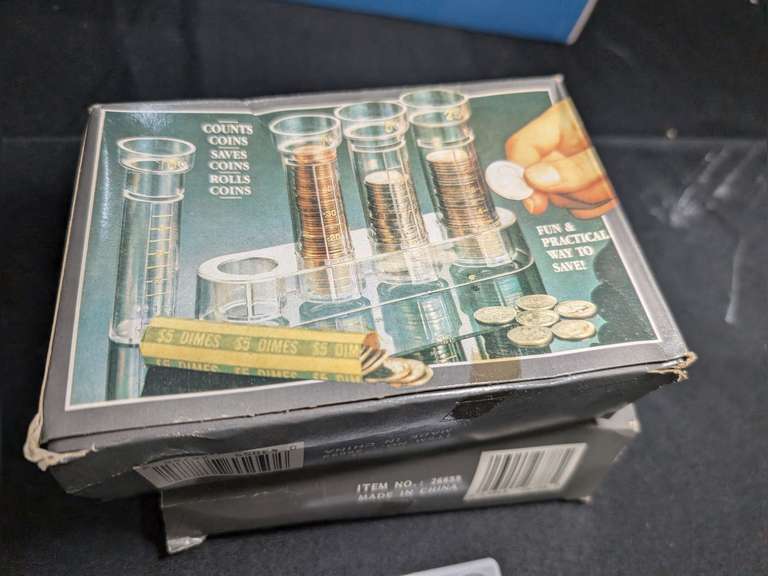 PAIR OF COIN COUNTER SETS IN ORIGINAL BOXES image