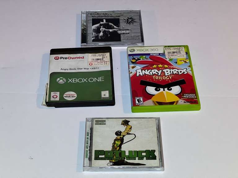 BR1… Xbox one, and Xbox 360 Angry Birds games, also includes two CDs, see pictures for details. image