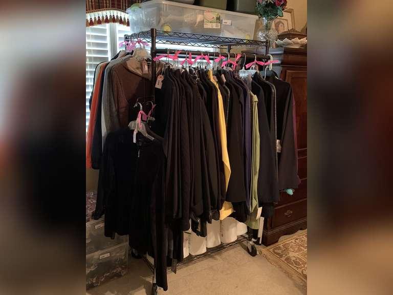 CLOTHES RACK (RACK ONLY - DOES NOT INCLUDE CONTENTS) 34 1/2" LONG X 22" DEEP X 66" TALL ***SPECIAL PICKUP INSTRUCTIONS - UP MASTER BED image