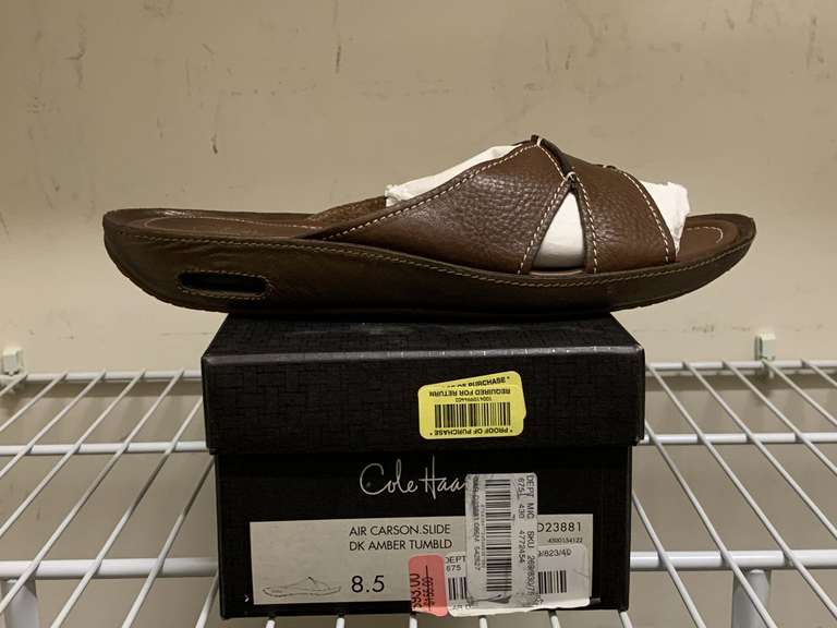 COLE HAAN AIR CARSON SLIDE SIZE 38 1/2 (GENTLY WORN) - UP MASTER CLOSET 1 image