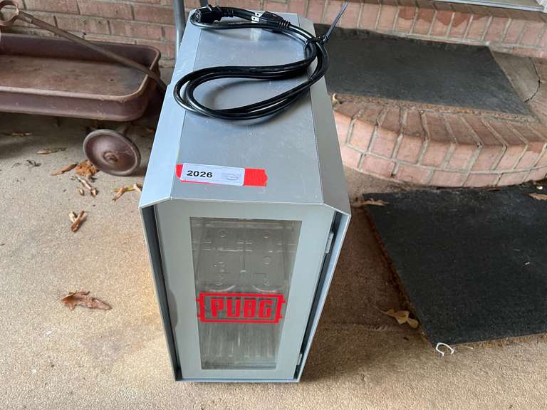 Slim countertop Red Bull cooler, powers up, see pictures for details. image