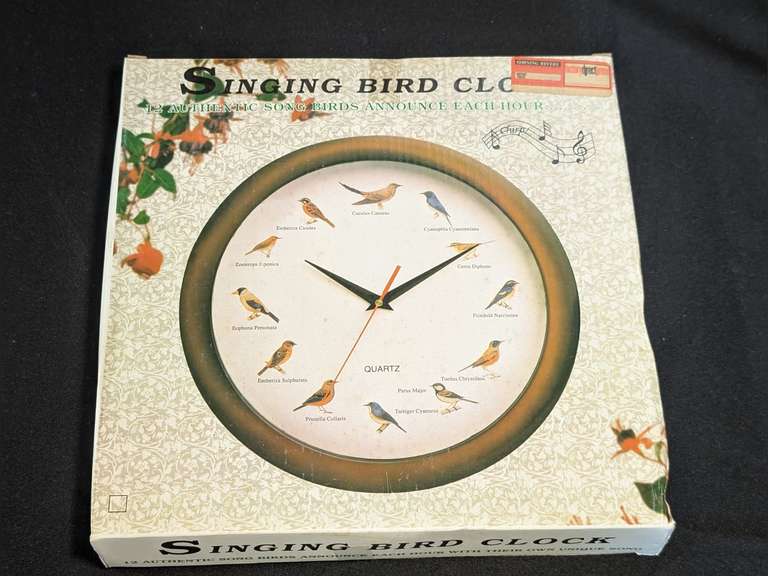 SINGING BIRD CLOCKING ORIGINAL BOX image
