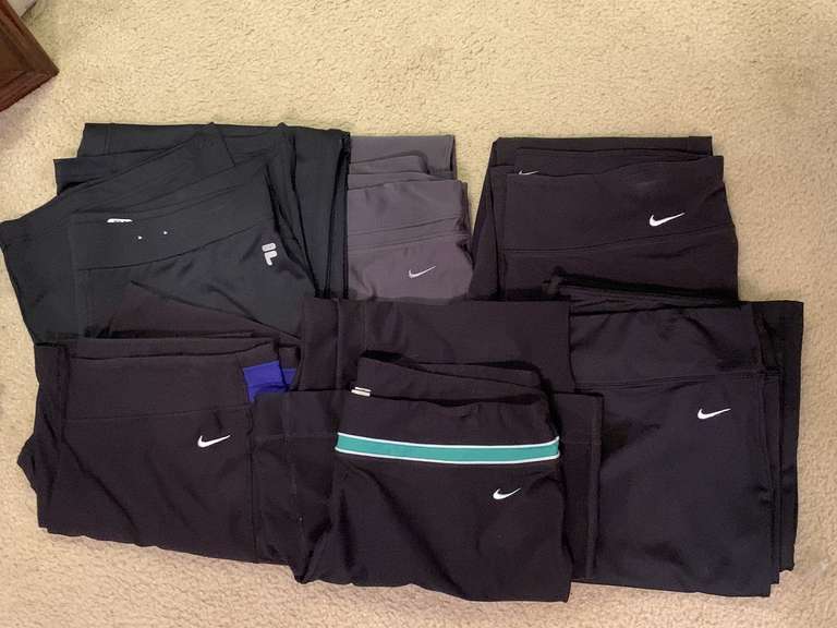 6 PAIR XL ATHLETIC PANTS (MOSTLY NIKE) - UP BED 1 image