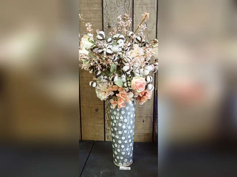 Large Floral Arrangement in Decorative Vase image