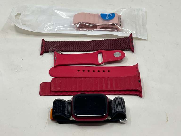 DEN… Apple Watch, series 7, comes with extra bands, working condition unknown, see pictures for details. image