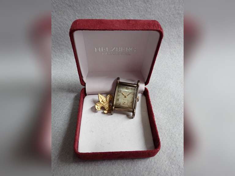 Wittnauer Watch (No Band) and Antique Pin image