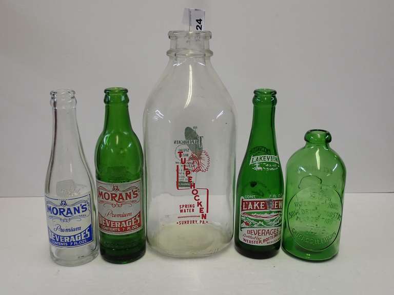 Vintage Soda and Beverage Bottles image