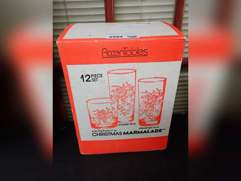 Accentables Christmas Marmalade Glass Set image