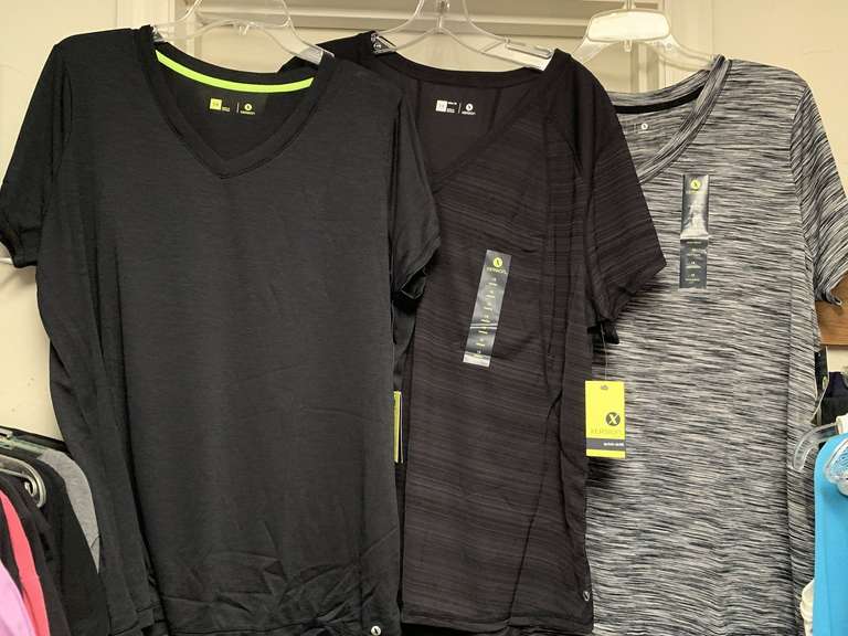 LADIES ATHLETIC WEAR - 10 TOPS (SIZE 1XL- 9 NEW W/ TAG) - UP MASTER CLOSET 2 image