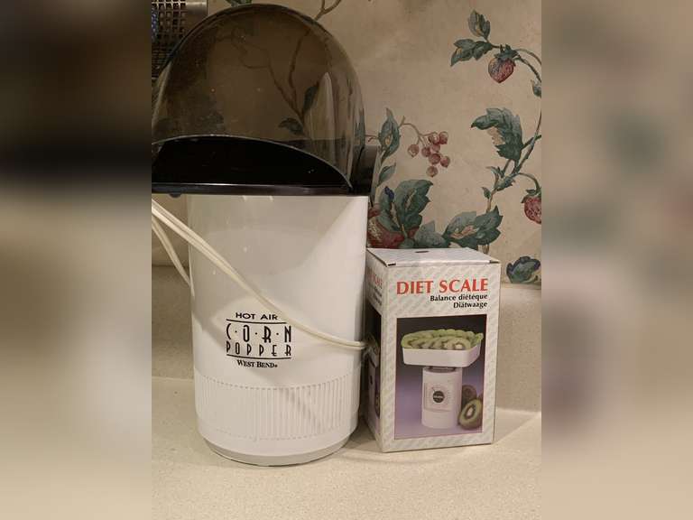 NEW DIET SCALE & WEST BEND HOT AIR CORN POPPER - KITCHEN image