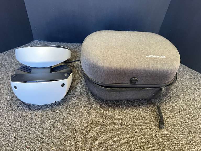 Sony PlayStation VR2 headset, working condition unknown, comes with carrying/ storage case, see pictures for details. image