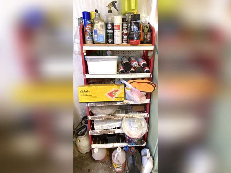 Shop shelf with content, includes shelf and all content marked 5019, see pictures for details. image