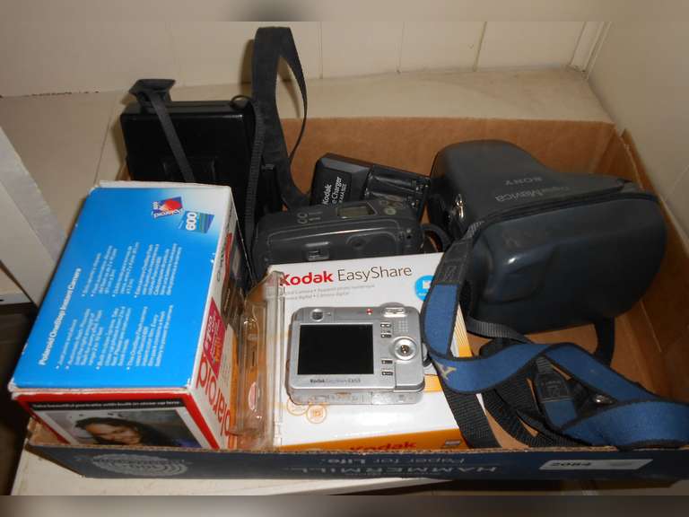 BOX OF ASSORTED CAMERAS image