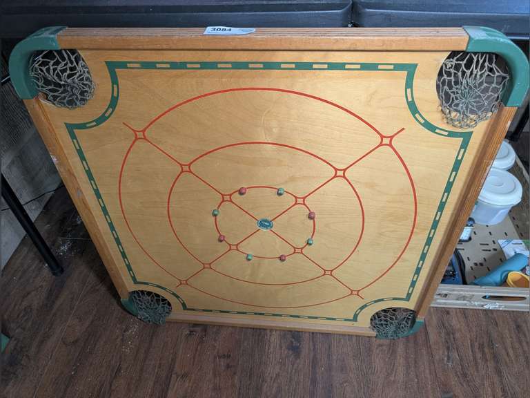 VINTAGE WOODEN DOUBLE-SIDED GAME BOARD image