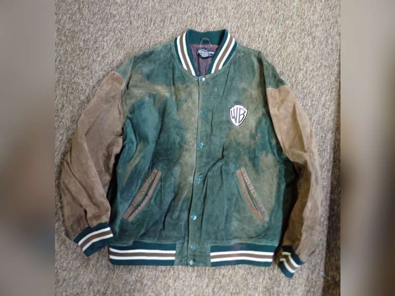 Warner Bros. Studio Store 1995 Leather Jacket - Size L-Needs Cleaning image