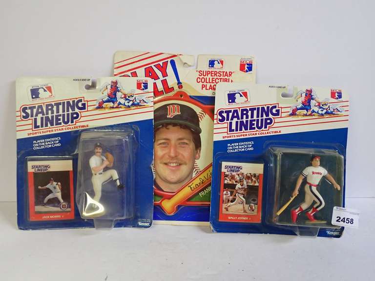 Starting Lineup MLB Figures and Play Ball Plaque image