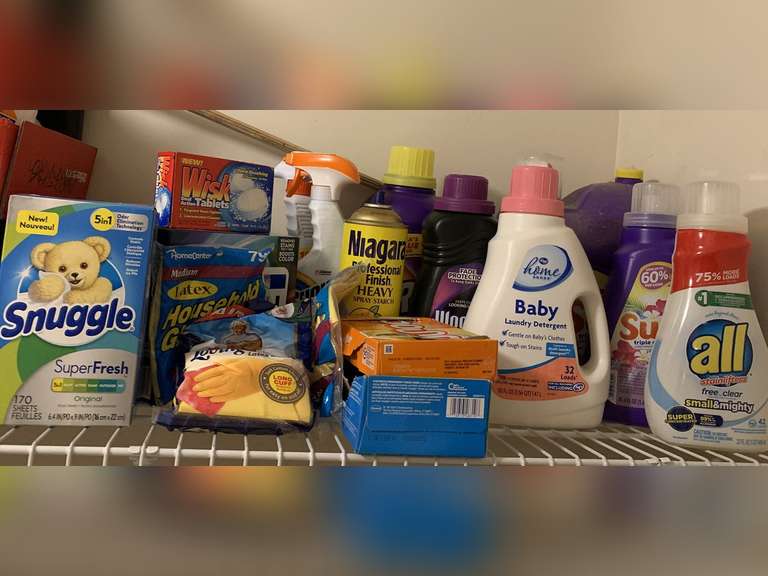 SHELF LOT OF ASSORTED LAUNDRY DETERGENT, SNUGGLE & MORE - LAUNDRY image