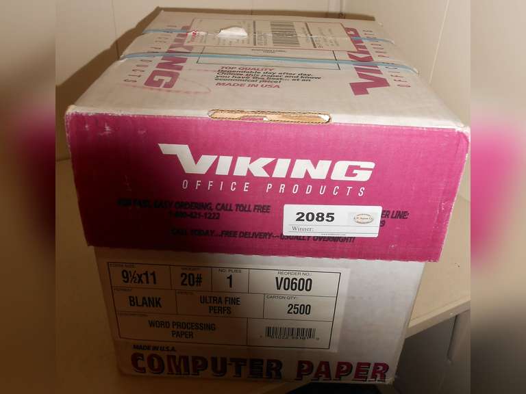 9 1/2 X 11 2500 SHEETS OF WORD PROCESSING PAPER, CONTINUOUS FEED image