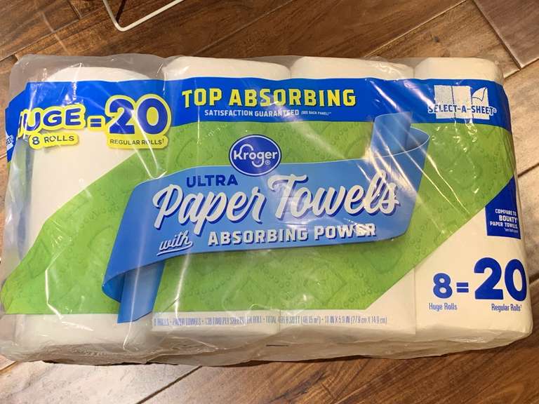 8 HUGE ROLLS OF PAPER TOWELS - PANTRY image