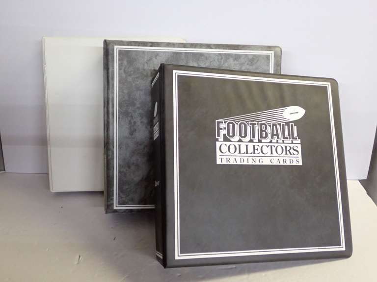Large Football Card Collector's Binders with Trading Cards image