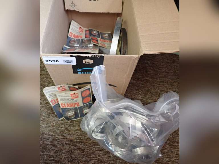 Box Lot of Hose Clamps image