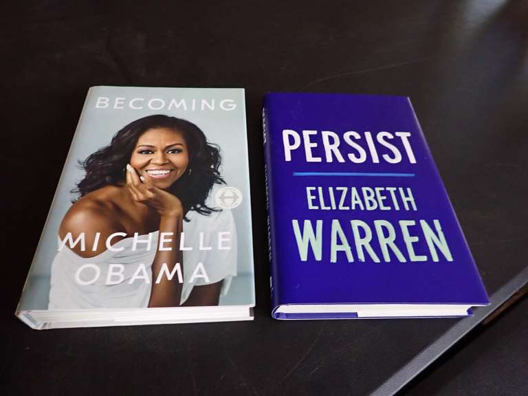 Michelle Obama Becoming & Elizabeth Warren Persist Hardcover Books image