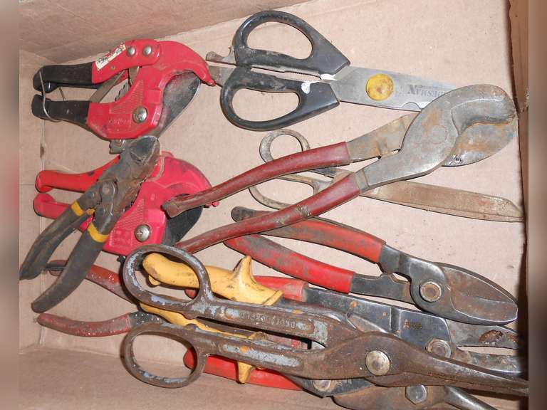 ASSORTMENT OF PVC CUTTERS, SCISSORS & ETC. (12) PCS image