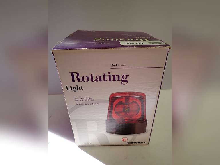 RadioShack Rotating Light with Red Lens image