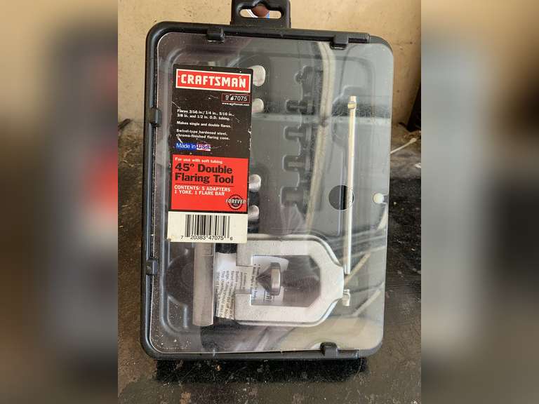 CRAFTSMAN 45 DEGREE DOUBLE FLARING TOOL IN BOX - GARAGE image