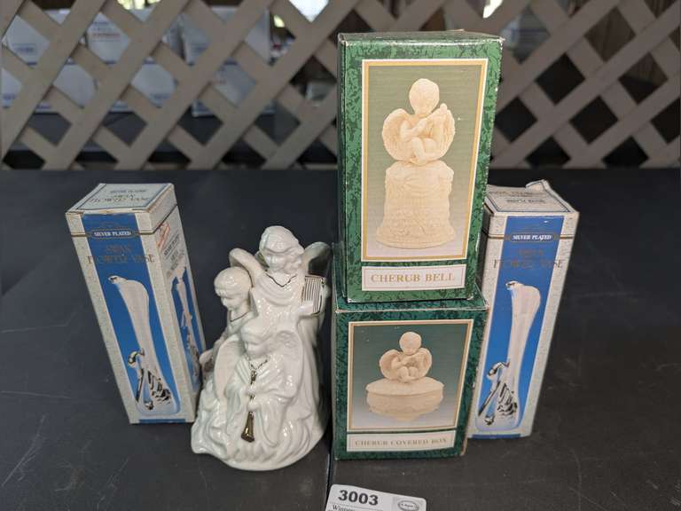 FIGURINES AND VASES, FOUR FIVE WITH ORIGINAL BOXES image