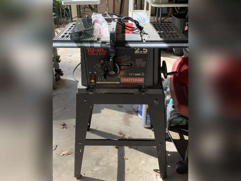 CRAFTSMAN 2.5 10" TABLE SAW - GARAGE image