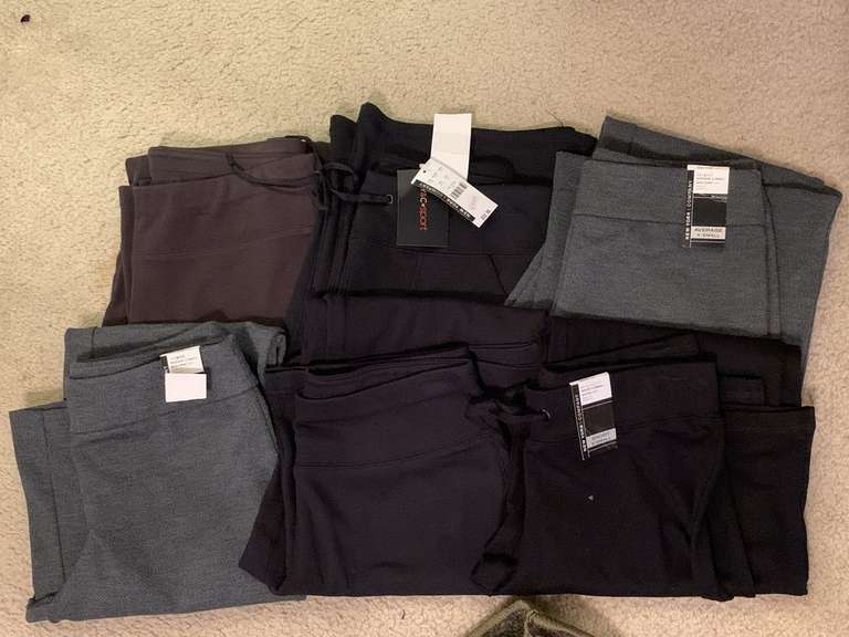 6 PAIR XS ATHLETIC PANTS (4 NEW W/ TAGS) - UP BED 1 image