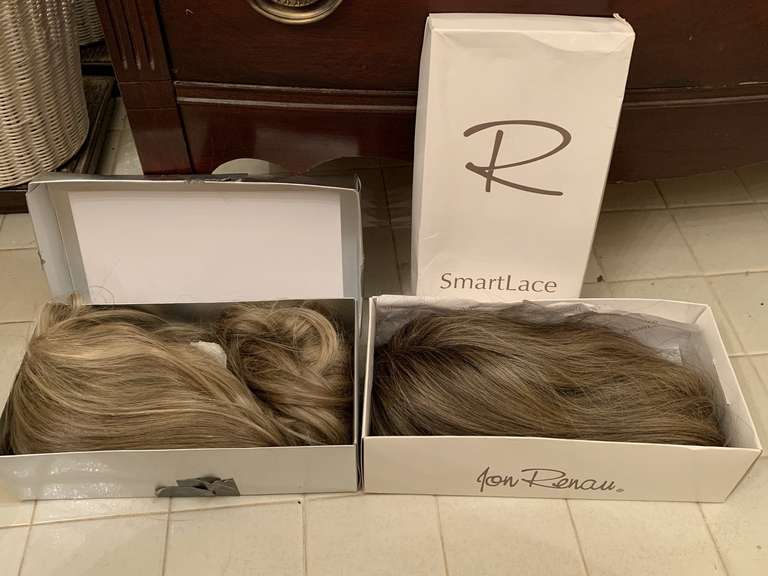 NEW LOUIS FERRE WIG IN BOX & NEW JON RENAU WIG IN BOX - UP MASTER BATH image