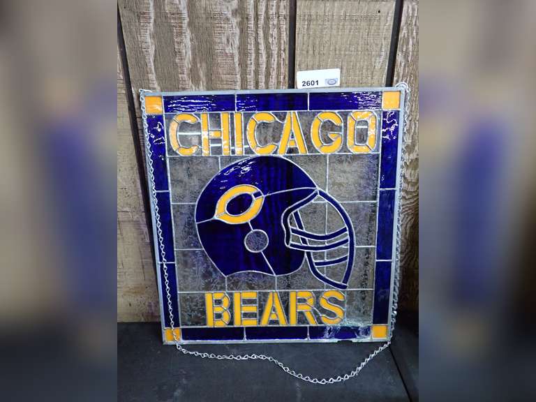 Chicago Bears Stained Glass Art image