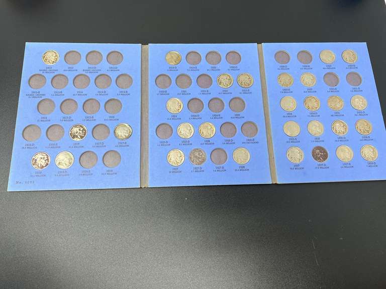 Buffalo nickel, 1913–1938 partial coin set, 30 coins, see pictures for details. image