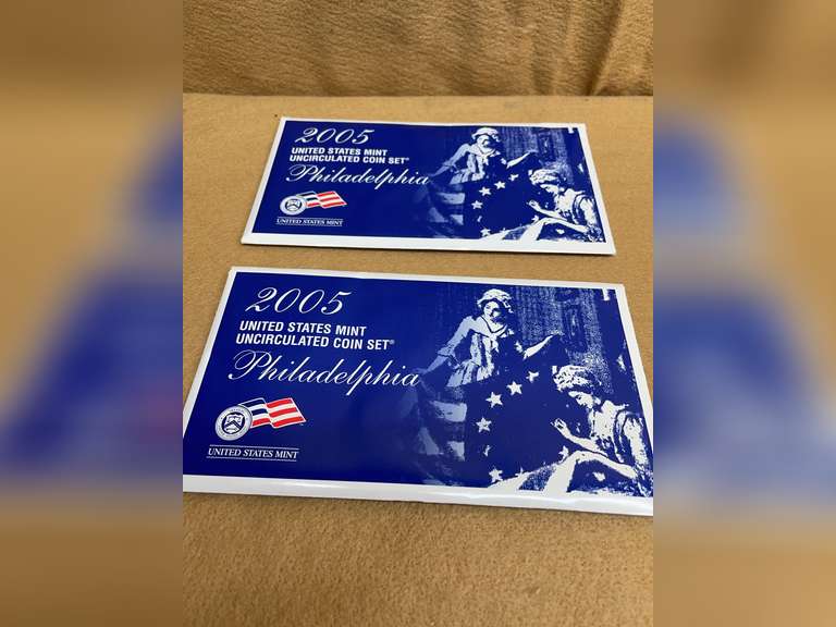 2 - 2005 UNCIRCULATED COIN SETS PHILADELPHIA MINT image